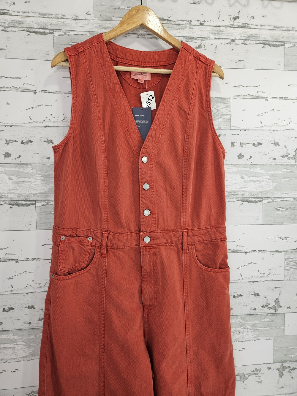 Universal Thread Women's Rust Red Sleeveless Jumpsuit - Picture 2 of 10